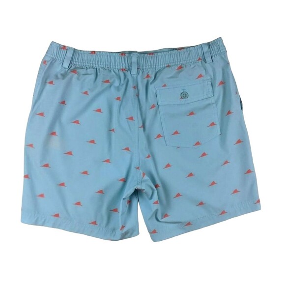 Tackle & Tides Shorts  Men's Size L  Elastic Waist Lightweight Hybrid Swim Blue - Picture 2 of 7